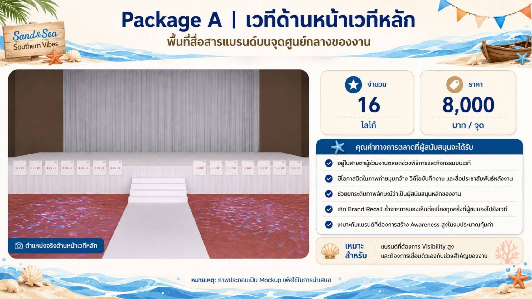 รูปประกอบ Package A | เวทีด้านหน้าเวทีหลัก